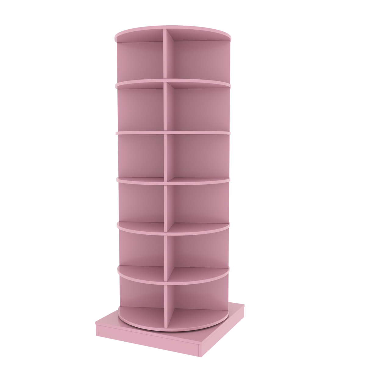 Pink 360 Rotating shoe cabinet 6 layers - V.I.P Digital Presence