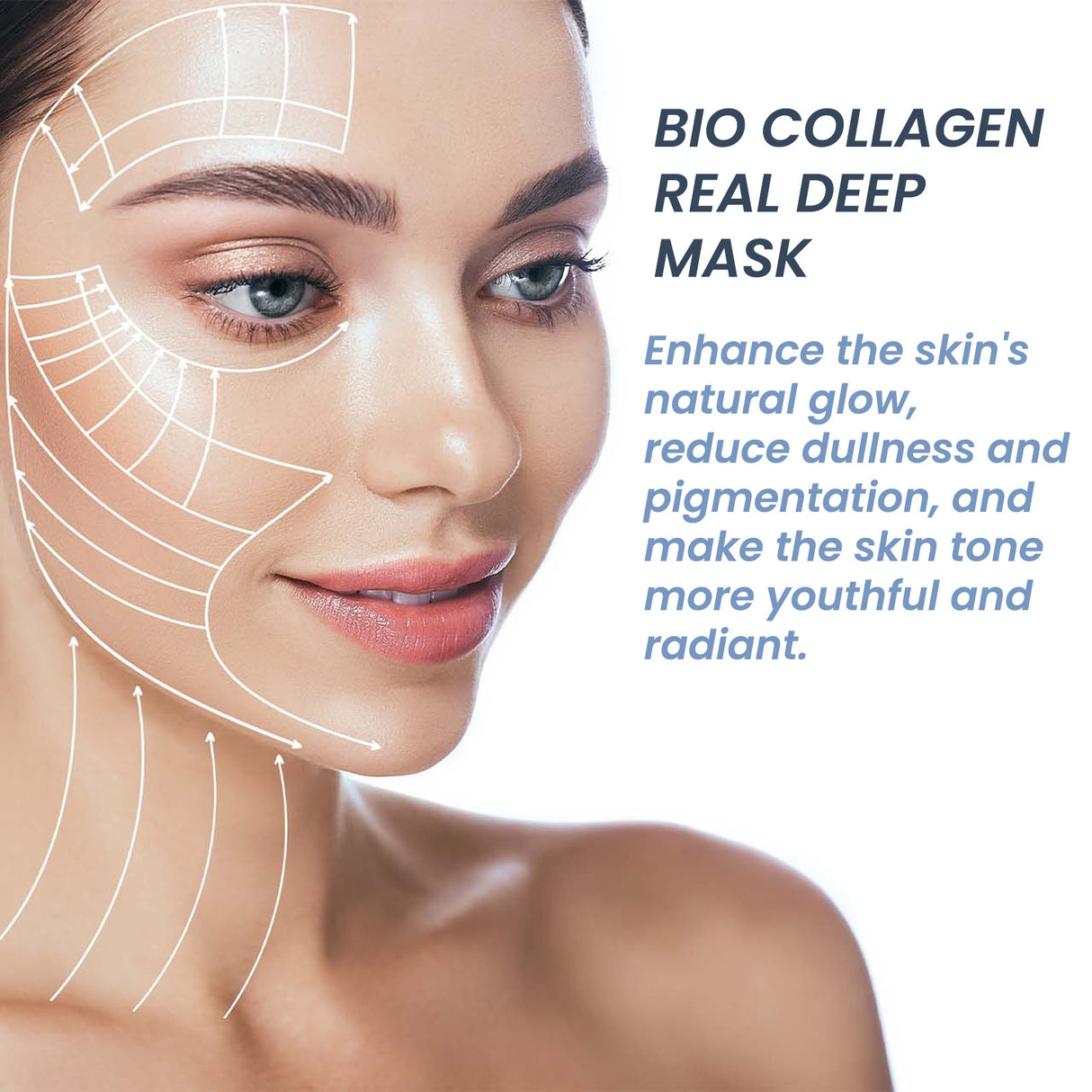 Bio-Collagen Real Deep Mask, It Moisturizes Moisturizing Anti-Wrinkle Fade Out Fine Lines Smooth White Chun Water Skin Mask - V.I.P Digital Presence
