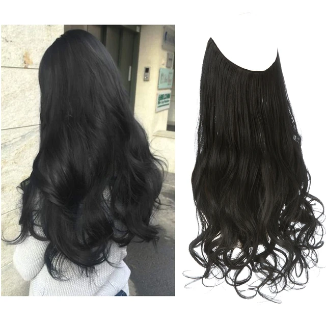 One-piece women's hair extension piece with abundant hair volume U-shaped fishing line invisible and natural long curly hair - V.I.P Digital Presence