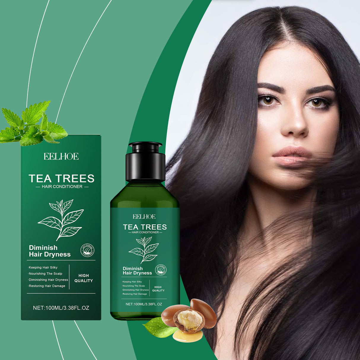 Tea Tree Conditioner Soft Moisturizing Repair Deep Nourishing Dry Hair Smooth Glossy Conditioner - V.I.P Digital Presence