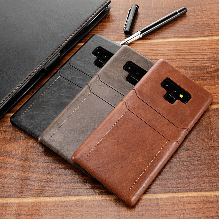 Card Holder Case for Samsung Galaxy Note 9 8 Luxury Leather Wallet Shockproof Slim Hard Back Cover for Galaxy - V.I.P Digital Presence