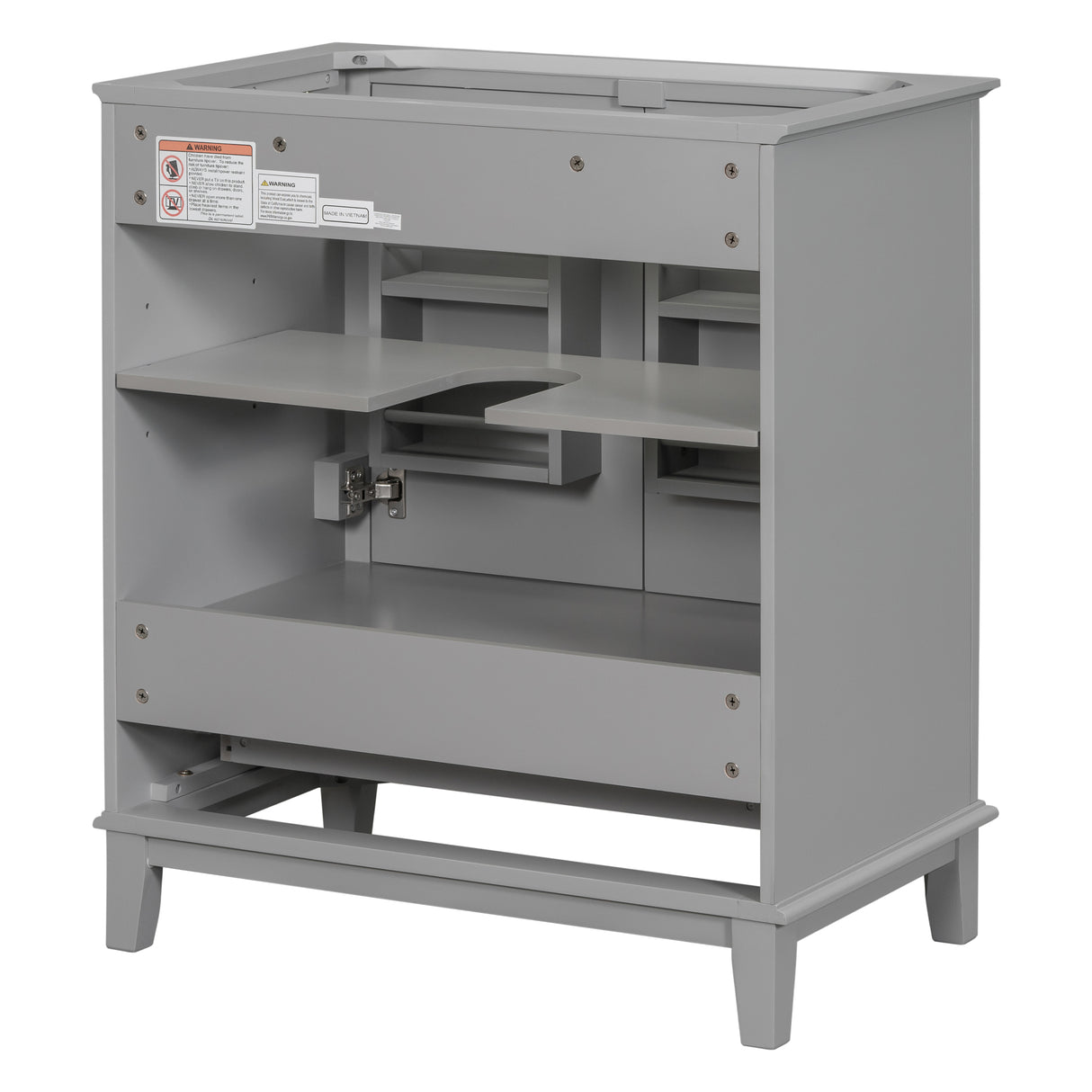 30 inch bathroom vanity no sink base only gray - V.I.P Digital Presence