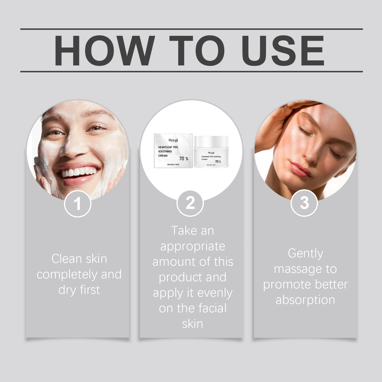 Heart Leaf Moisturizing And Soothing Cream Relieves Dry Skin, Hydrates, Nourishes And Restores Skin Elasticity