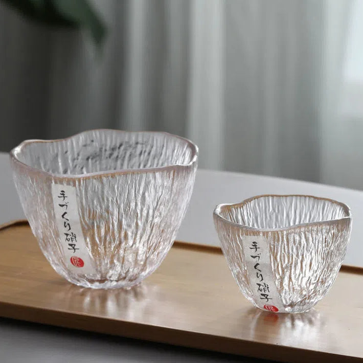 Small personal cup tea tasting cup hammer patterned kung fu heat-resistant glass single cup small cup tea cup - V.I.P Digital Presence