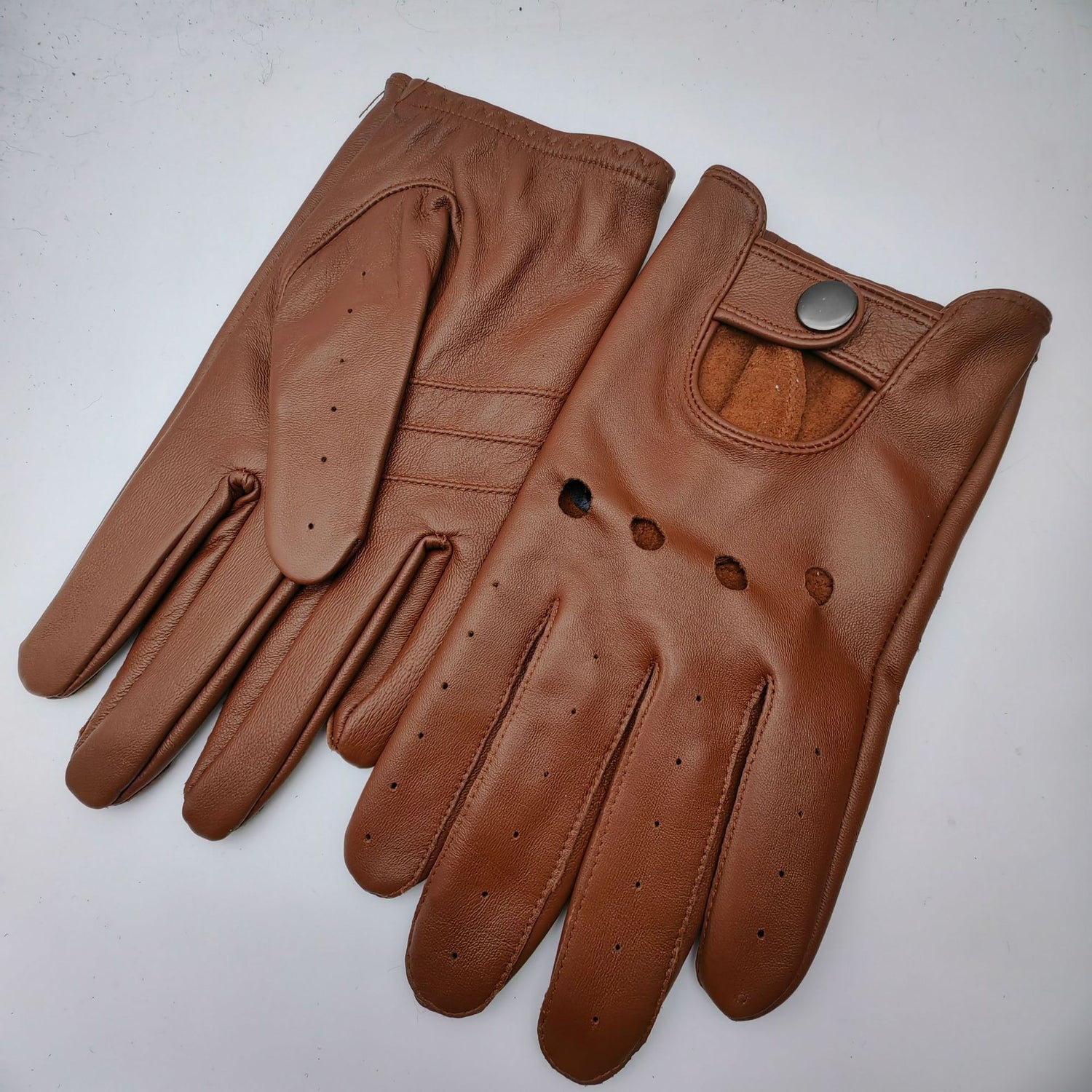 Men's leather gloves anti slip sports driving and outdoor cycling leather gloves - V.I.P Digital Presence