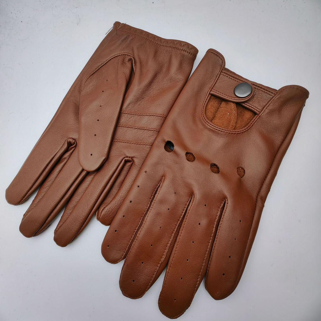 Men's leather gloves anti slip sports driving and outdoor cycling leather gloves - V.I.P Digital Presence