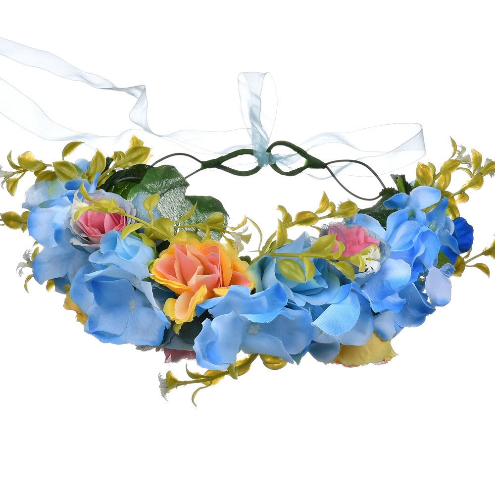 Big Red Rose Blossom Hair Band Bridal Flower Ring Hair Band - V.I.P Digital Presence