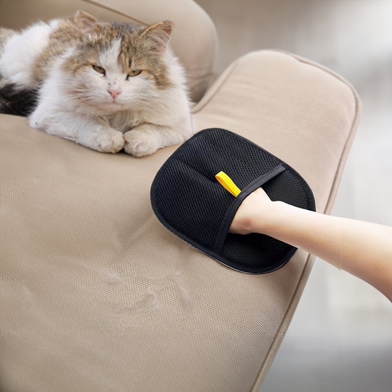 Static Pet Hair Removal Gloves - 3-in-1 Grooming, Deshedding & Multi-Surface Hair Remover for Dogs & Cats - V.I.P Digital Presence