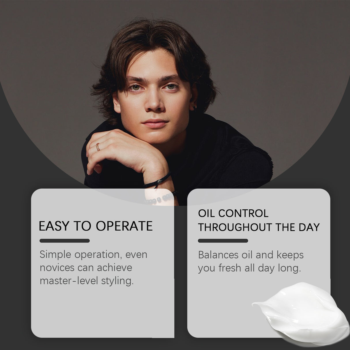 Men's Fragrance Styling Cream Refreshing Styling Lasting Three-Dimensional Styling Non-Greasy Hair Cream - V.I.P Digital Presence