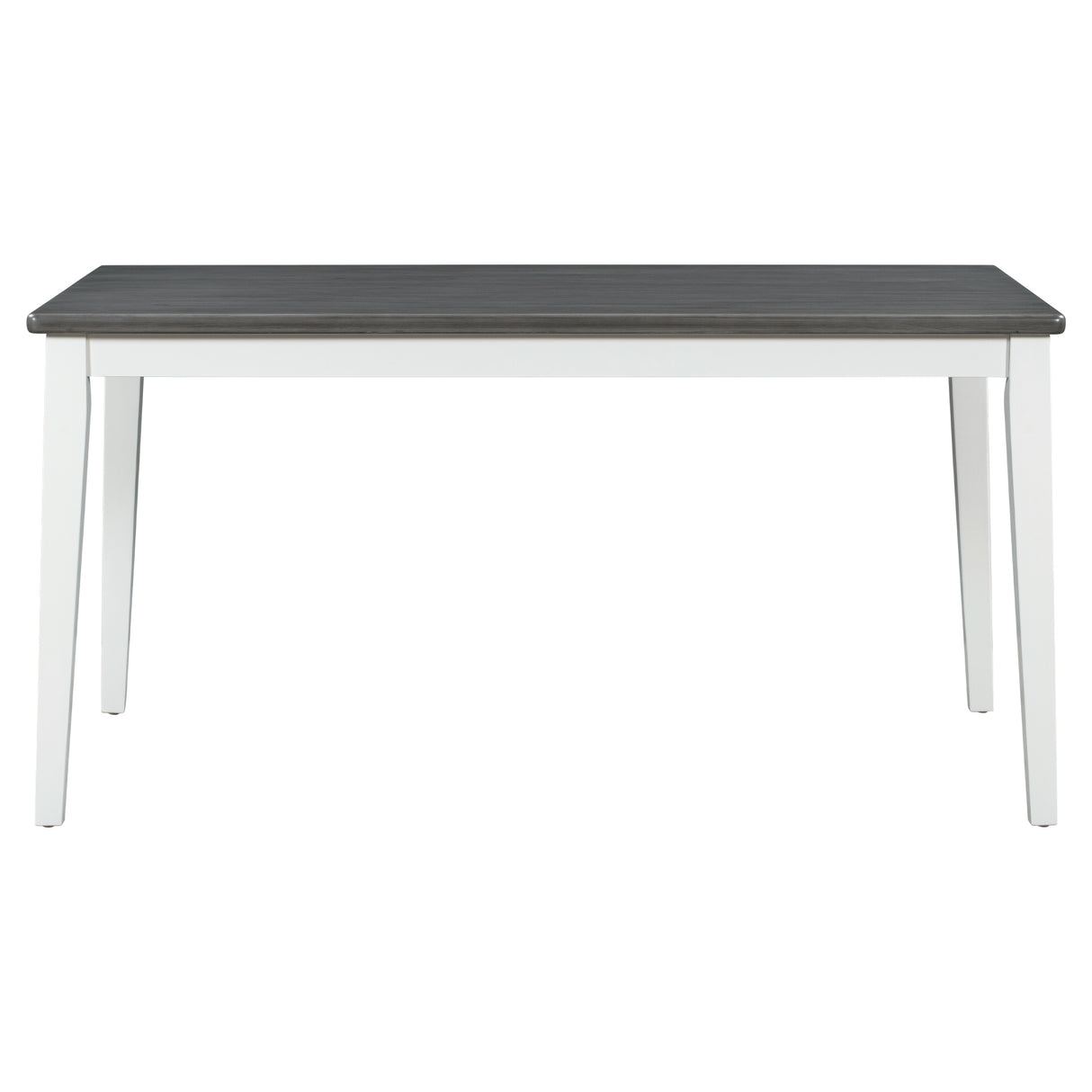 TREXM Classic and Traditional Style 6 - Piece Dining Set, Includes Dining Table 4 Upholstered Chairs & Bench (White+Gray)