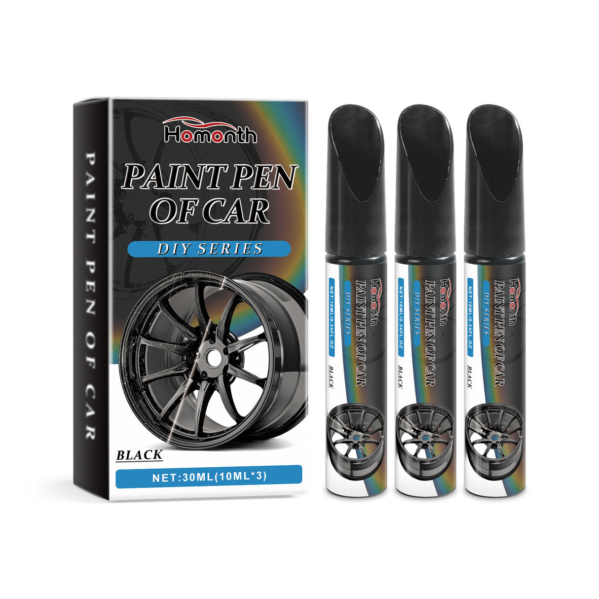 Black Car Wheel Scratches Repair Pen Car Paint Scratches Scratches Decontamination Repair Paint Pen - V.I.P Digital Presence