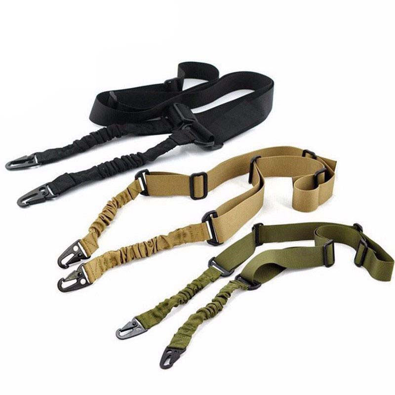 Two 2 Point Quick Detach Sling Release Dual Double Point Rifle AR Sling Adjustable Tactical Airsoft Gun Strap Hunting - V.I.P Digital Presence