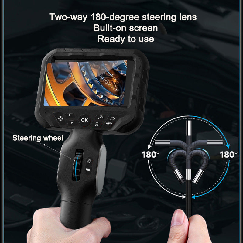 Industrial endoscope 360 degree rotation 6mm high-definition camera for sewer detection, non-destructive testing instrument for - V.I.P Digital Presence