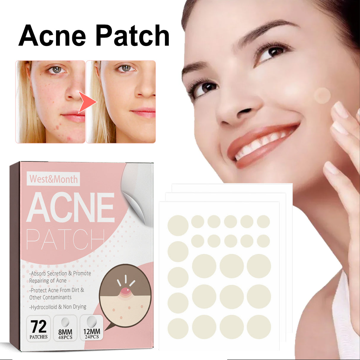 Acne Patch, Repair Acne Pimples Acne Invisible Concealer Breathable Acne Patch - V.I.P Digital Presence