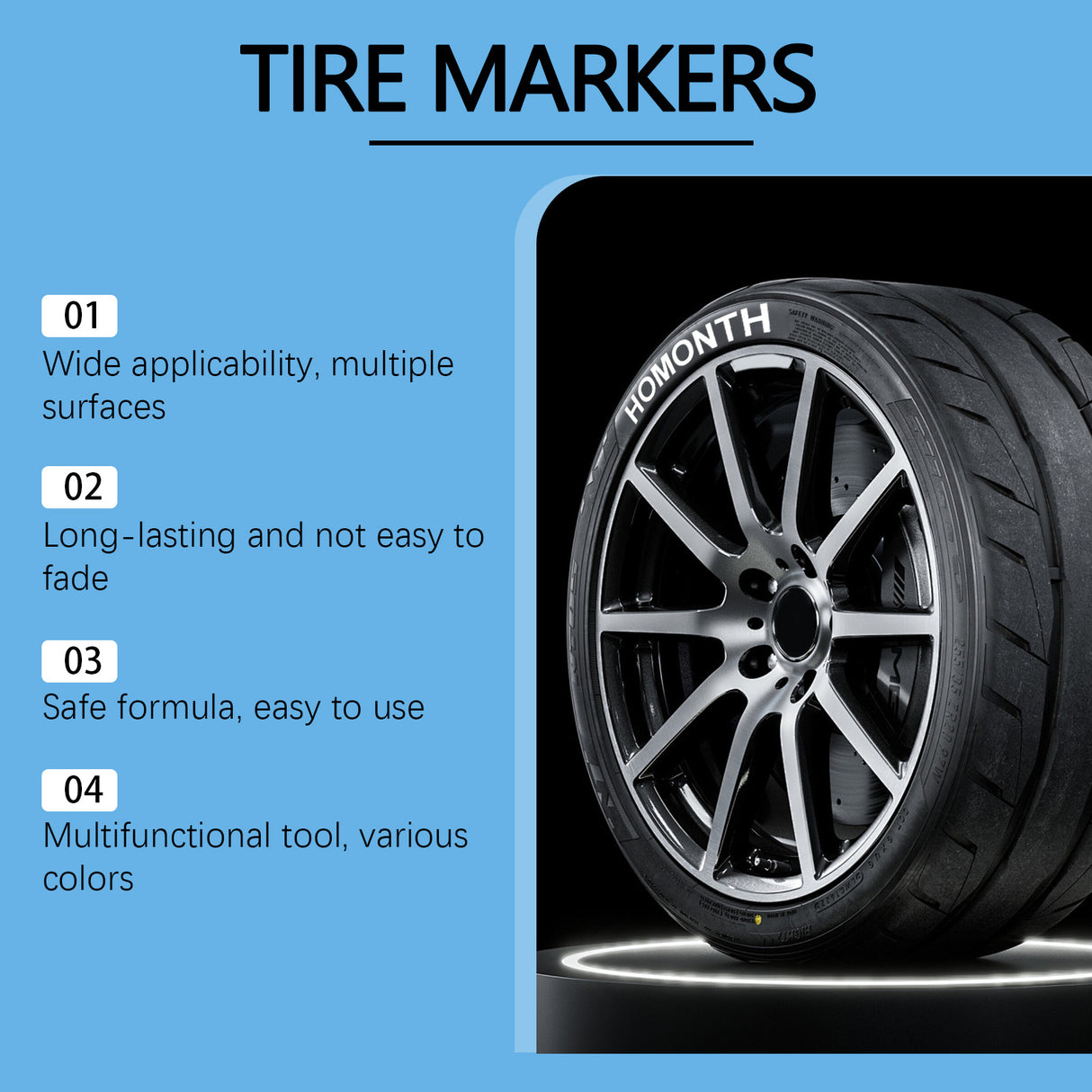 White Tire Paint Pen Car Tire Paint Pen Does Not Fade Color Creative Diy Oil Pen - V.I.P Digital Presence