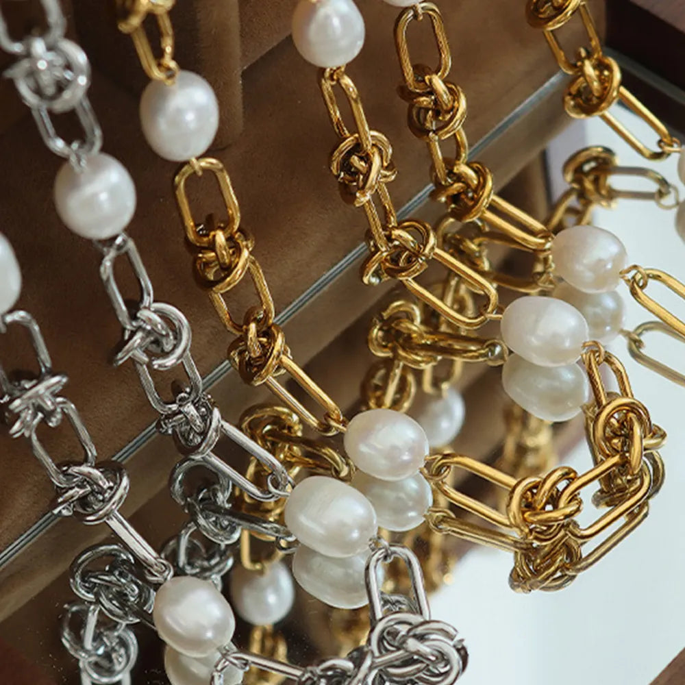 Freshwater Pearl Titanium Steel Bracelet - V.I.P Digital Presence