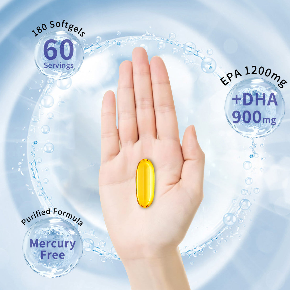 Deep Sea Fish Oil Softgel Capsules - V.I.P Digital Presence