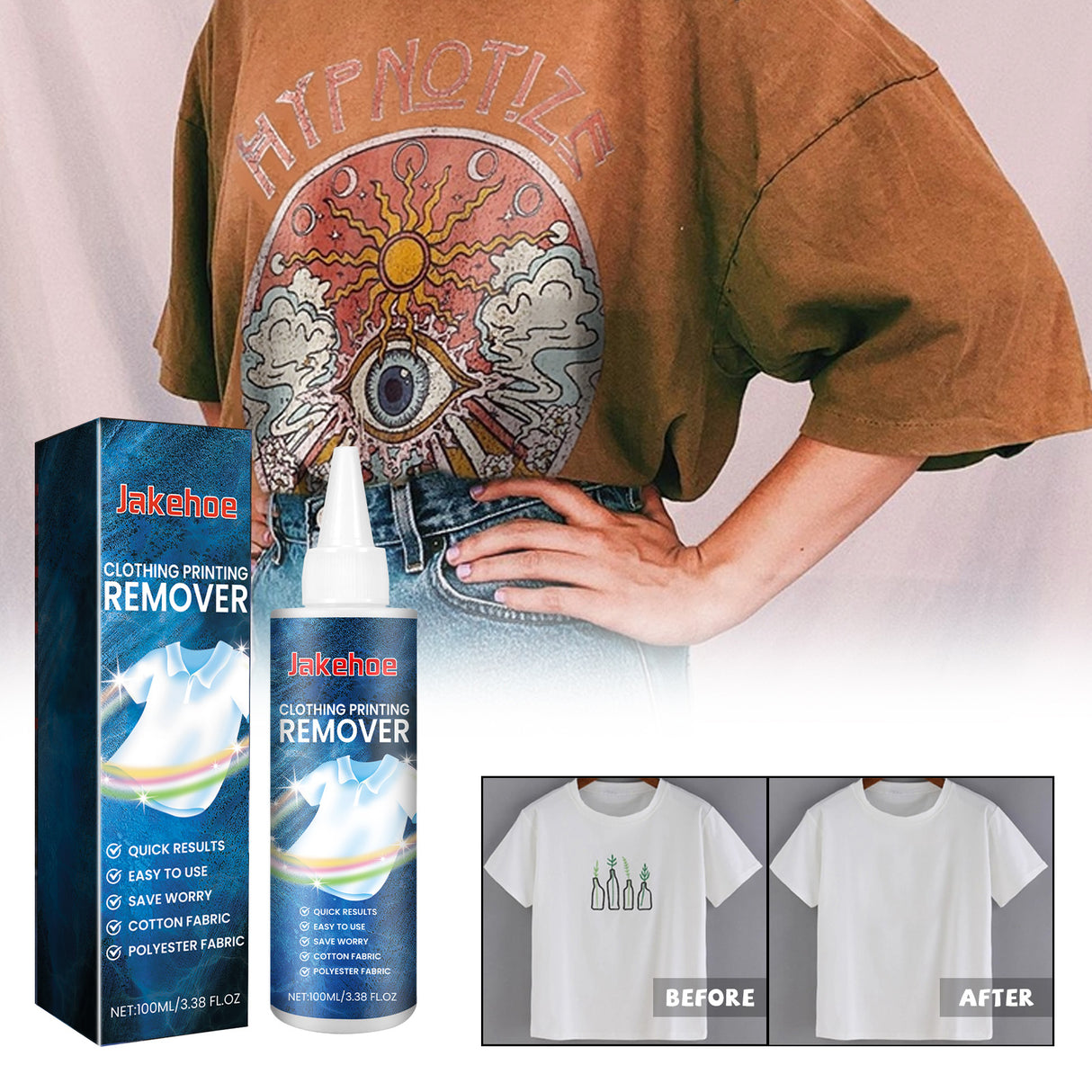 Clothing Printing Remover, Clothing Cleaning Fabric Print Pattern Pattern Letter Cleaning Remover - V.I.P Digital Presence