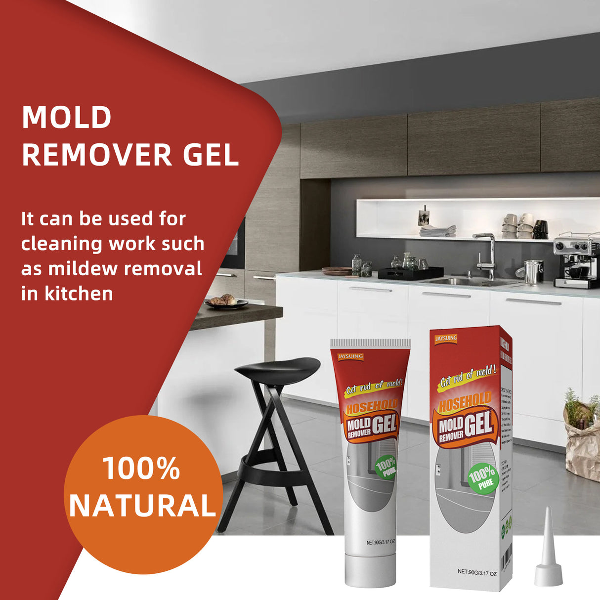 Wall Mold Removal Gel, Wall Wall Bathroom Kitchen White Mold Removal Gel - V.I.P Digital Presence