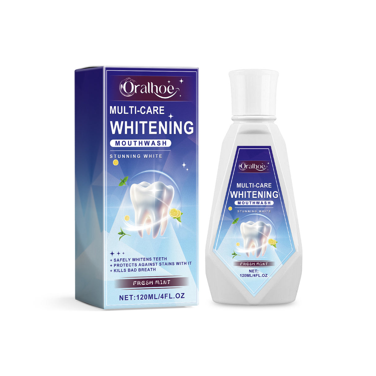 Triple Teeth Mouthwash, A Fresh Mint Daily Mild Odor Cleaning Teeth Mouthwash - V.I.P Digital Presence