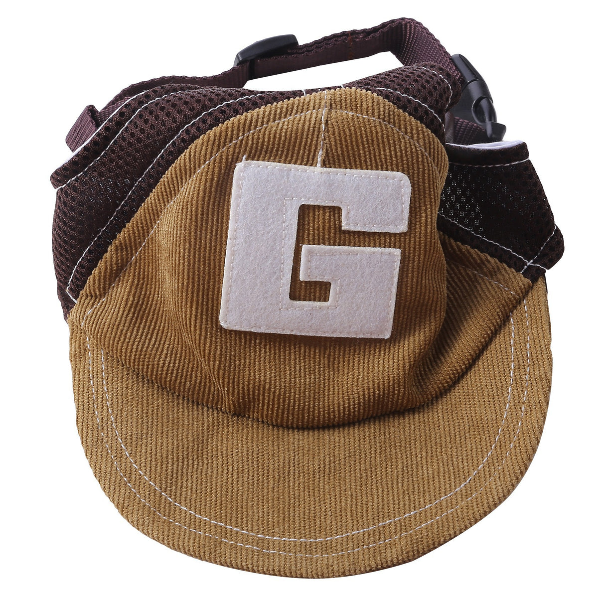 Sun Hat with G-Word Dog Design, Travel Sun Hat for Spring and Autumn, Outdoor Sun Protection with Mesh Ventilation, Pet Themed Baseball Cap - V.I.P Digital Presence