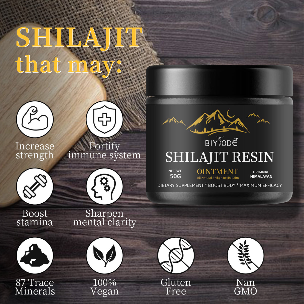 Shilajit paste spot shilajit resin foreign trade shilajit fulvic acid mineral supplement 50g - V.I.P Digital Presence