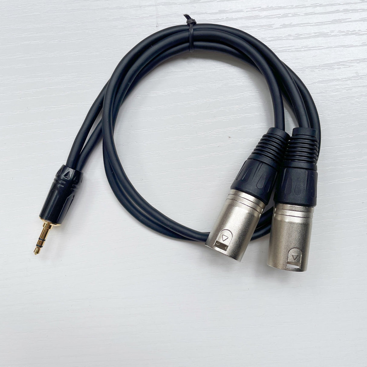 3.5mm 1/2 conversion dual XLR cable, 3.5 pairs of dual XLR male and female three core to two XLR male and female audio cable - V.I.P Digital Presence