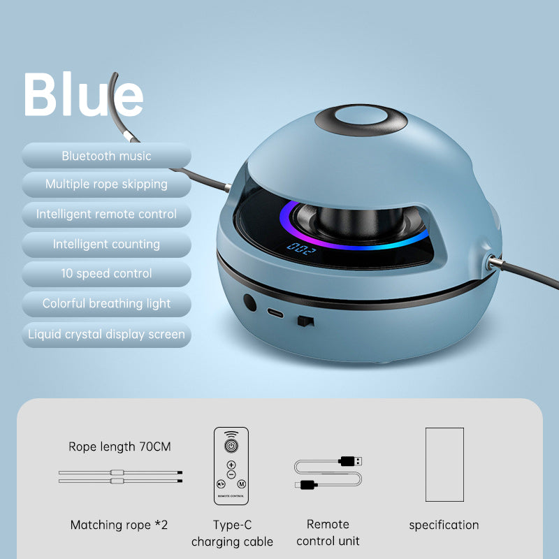 Smart Rope Skipping Machine Smart Jump Rope Machine 10-level Speed Adjustment Led Seven-color Light Wireless Music Function - V.I.P Digital Presence