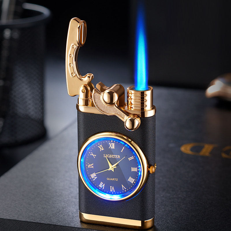 Multi functional electronic watch cigarette lighter integrated into one machine, versatile men's gift lighter - V.I.P Digital Presence