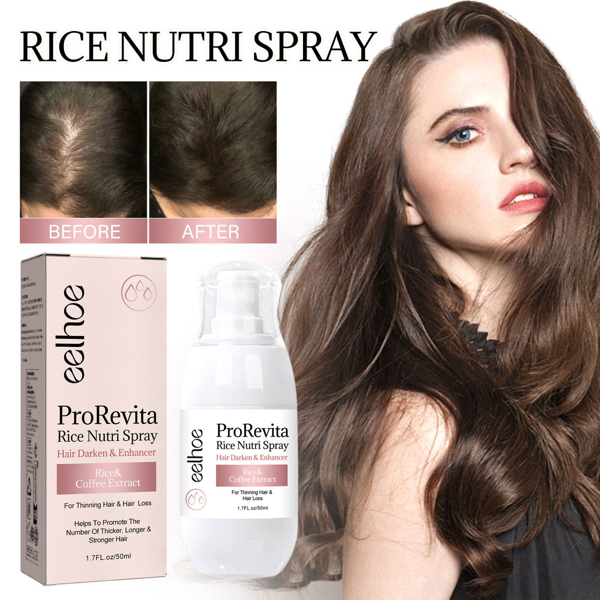 Rice hair Care Spray strengthens hair and moisturizes scalp - V.I.P Digital Presence