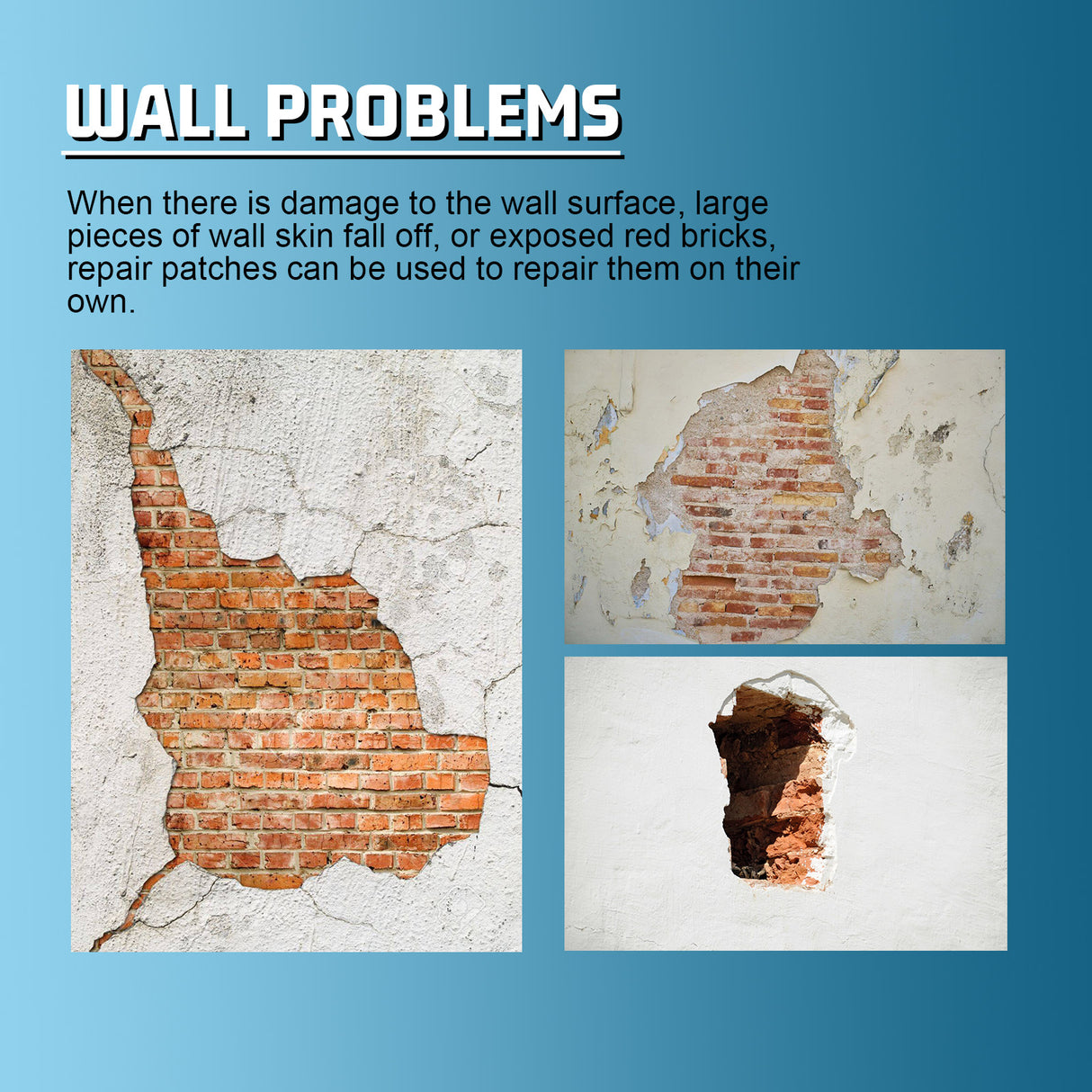 Wall Leak Fill Repair Plaster Set Home Wall Repair Cover Stain Reconditioning Paint - V.I.P Digital Presence