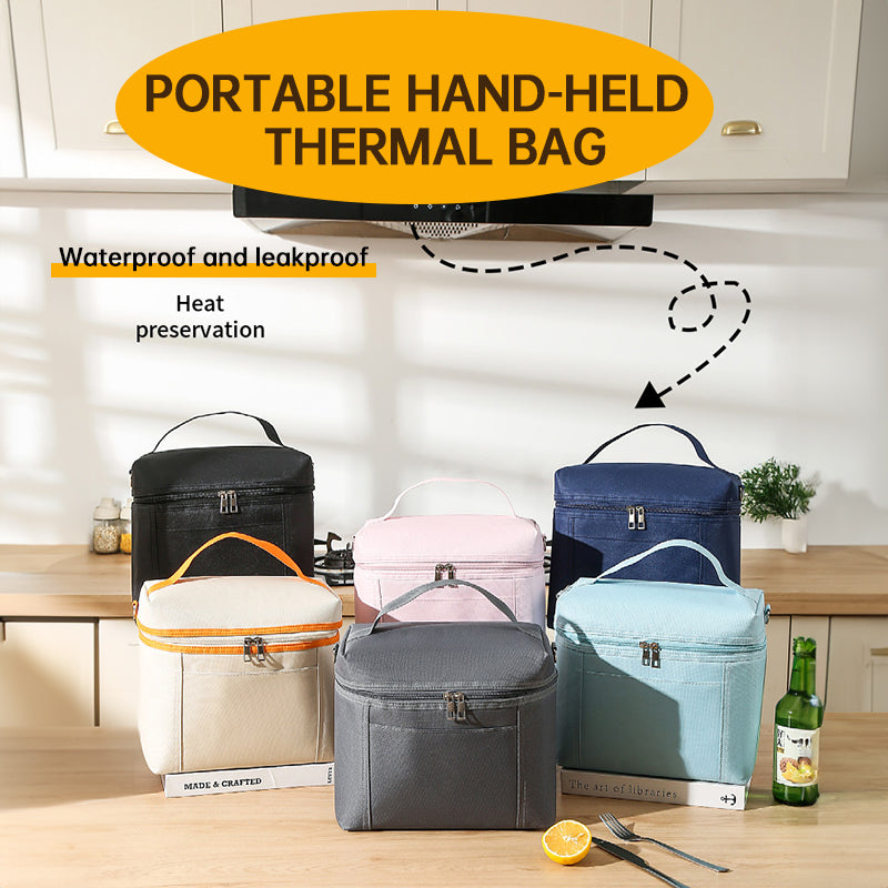 Women's lunch bag. Light, insulated, leak - proof, waterproof. Adjustable strap, reusable, for work, picnic, travel. - V.I.P Digital Presence