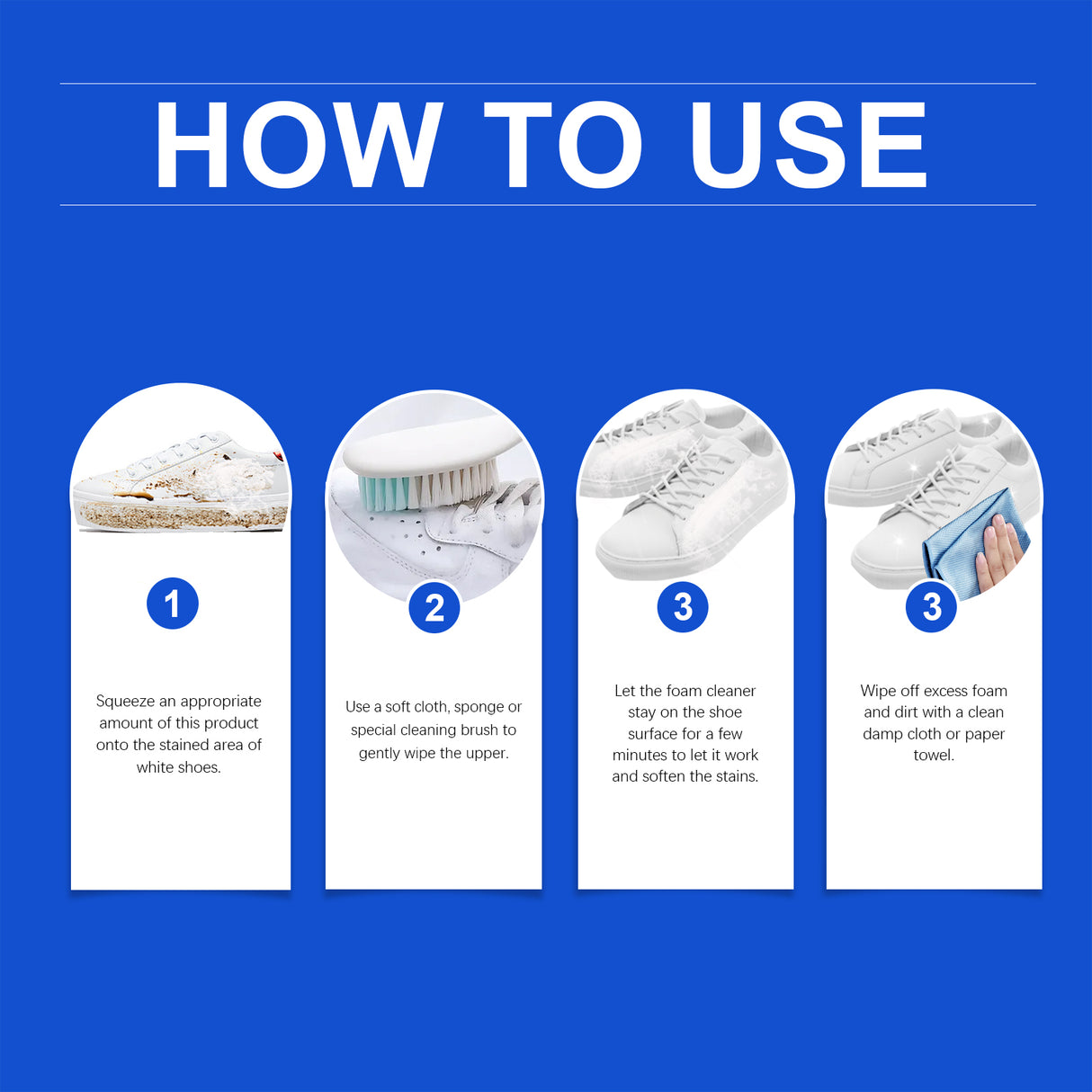 Little White Shoes Foam Cleaner Sports Shoes Decontamination Vamp Clean And Wash Free Whitening Cleaner - V.I.P Digital Presence