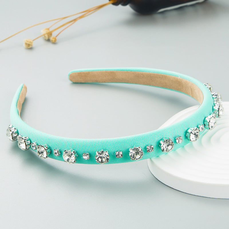 Hair Hoop Fashion Shiny Rhinestone Baroque Hair Hoop Hair Cave Female Korean Trend Thin Edge Hair Band Hair Accessories - V.I.P Digital Presence