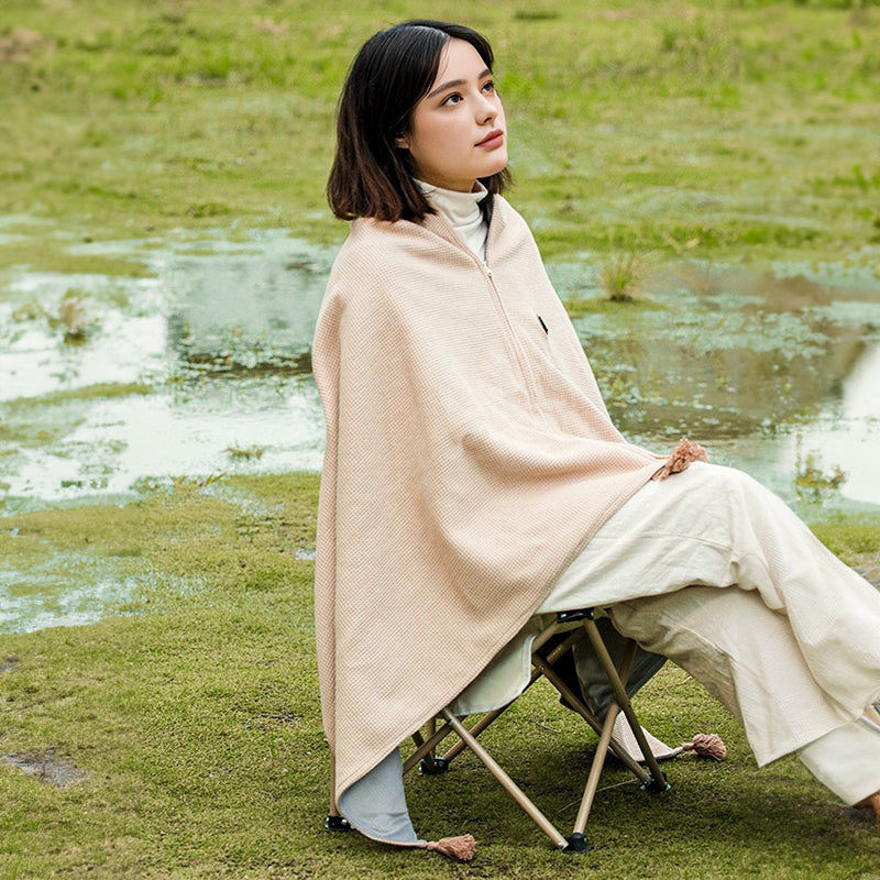 Versatile Women's Portable Heated Shawls: Combining Soft Zipper and USB Heating Technology for Cozy Warmth - V.I.P Digital Presence