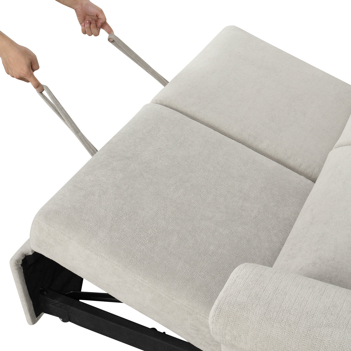 U_STYLE Convertible Soft Cushion Sofa Pull Bed ,for Two People to Sit On - V.I.P Digital Presence
