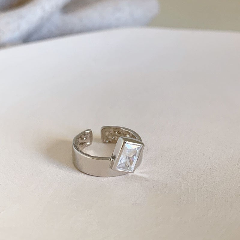 Dopamine love colored zircon diamond ring female niche index finger high-end fashion personality open ring - V.I.P Digital Presence