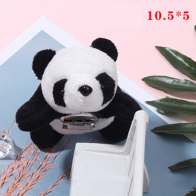 Cute Fat Pierced Panda Headband Korean Style Girls Plush Panda Doll Brooch Headband Headband - V.I.P Digital Presence