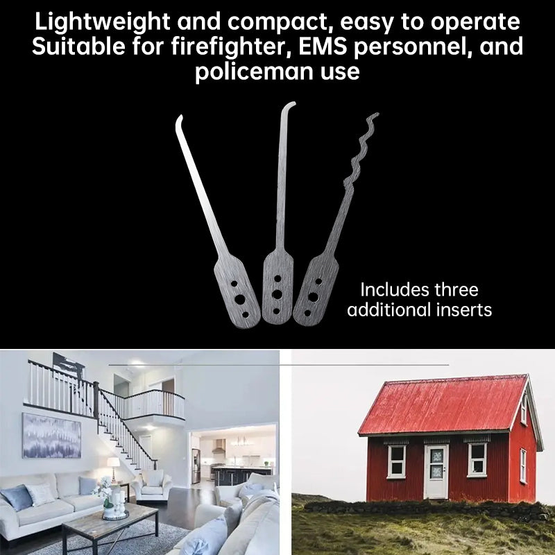 Essential stainless - steel multi - tool: quick - flip grav pick, door keys, lock rake. Durable. - V.I.P Digital Presence