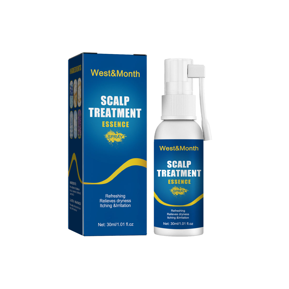 Scalp Treatment Essence Spray, Hair Care And Repair Damaged Hair Follicle Hair Root Treatment Spray - V.I.P Digital Presence