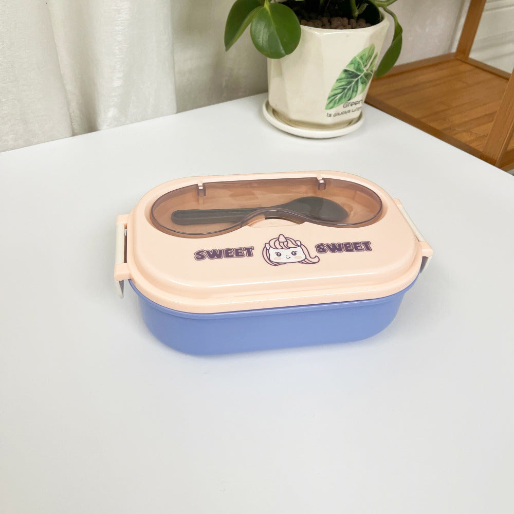 Cartoon cute stainless steel compartment lunch box lunch box fresh-keeping box - V.I.P Digital Presence