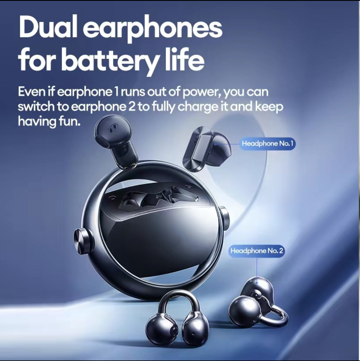 DualTune Bluetooth Earphones
