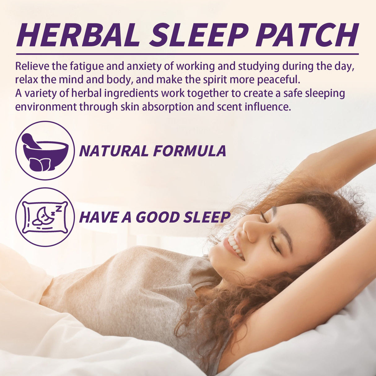 Herbal Sleep Patch, Care For Sleep, Relax And Relieve Body Pressure Body Health Care Point Patch - V.I.P Digital Presence