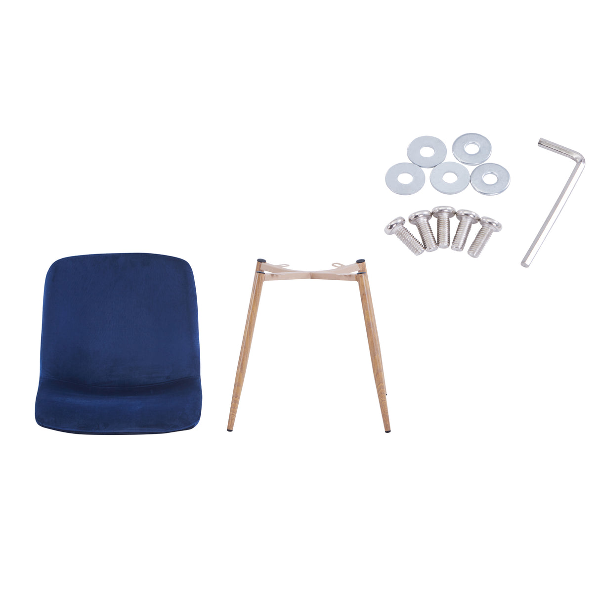 Dining Chair 4PCS(BLUE)Modern style New technology Suitable for restaurants cafes taverns