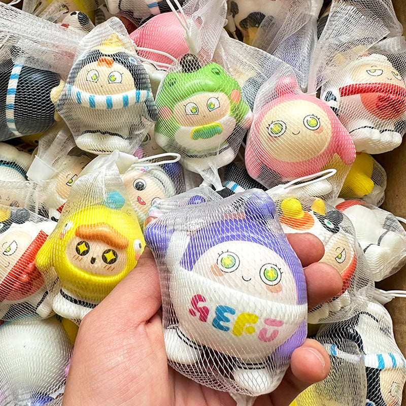 Netbag Egg Boy Party Pinch Music Stress Relief Toy Slow Rebound Ventilatory Artifact Cartoon Stress Relief Student Small Gift Item - V.I.P Digital Presence