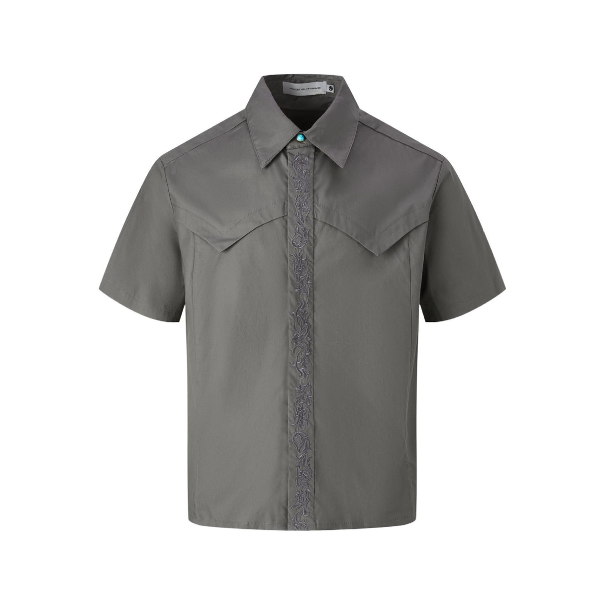 Embroidered short sleeved shirt men's loose shirt - V.I.P Digital Presence