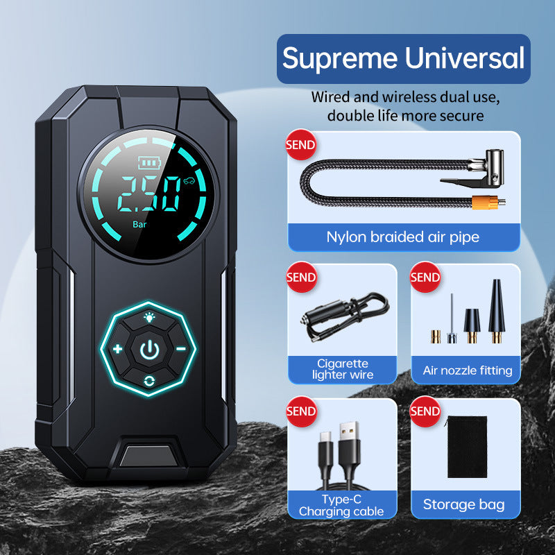 Car mounted tire inflator emergency start power supply Jump Starter - V.I.P Digital Presence