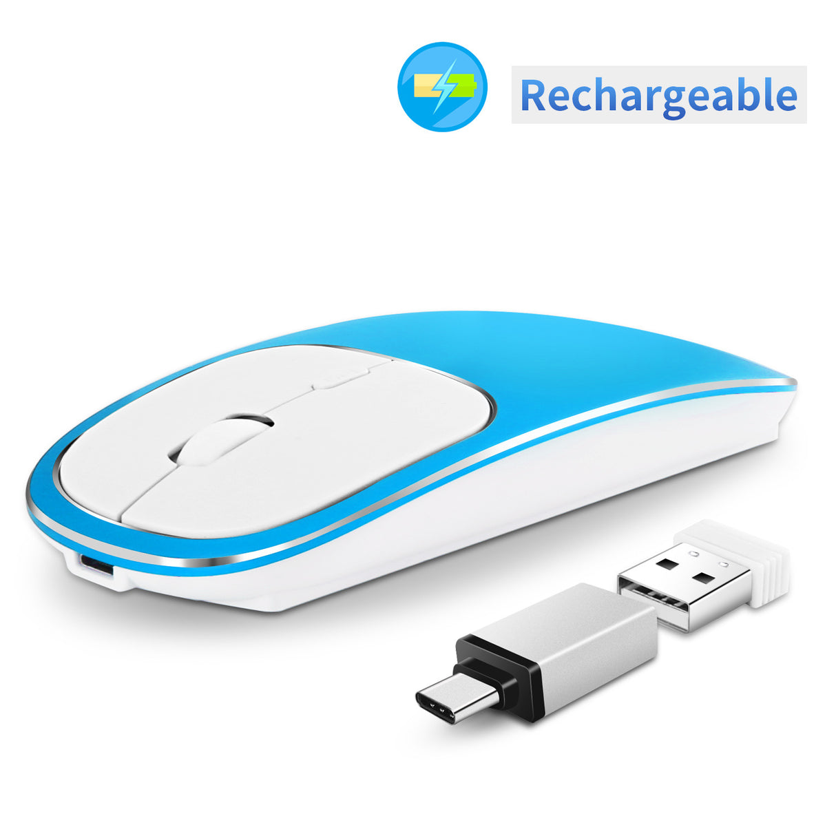 Wireless Mouse Charging Silent 2.4G Mouse Male and Female Portable Desktop Notebook Office - V.I.P Digital Presence