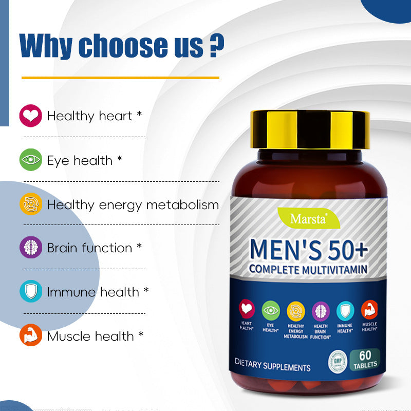 Men's Health Products Men's Multivitamin Tablets MEN'S 50+Complete Multivitamin - V.I.P Digital Presence