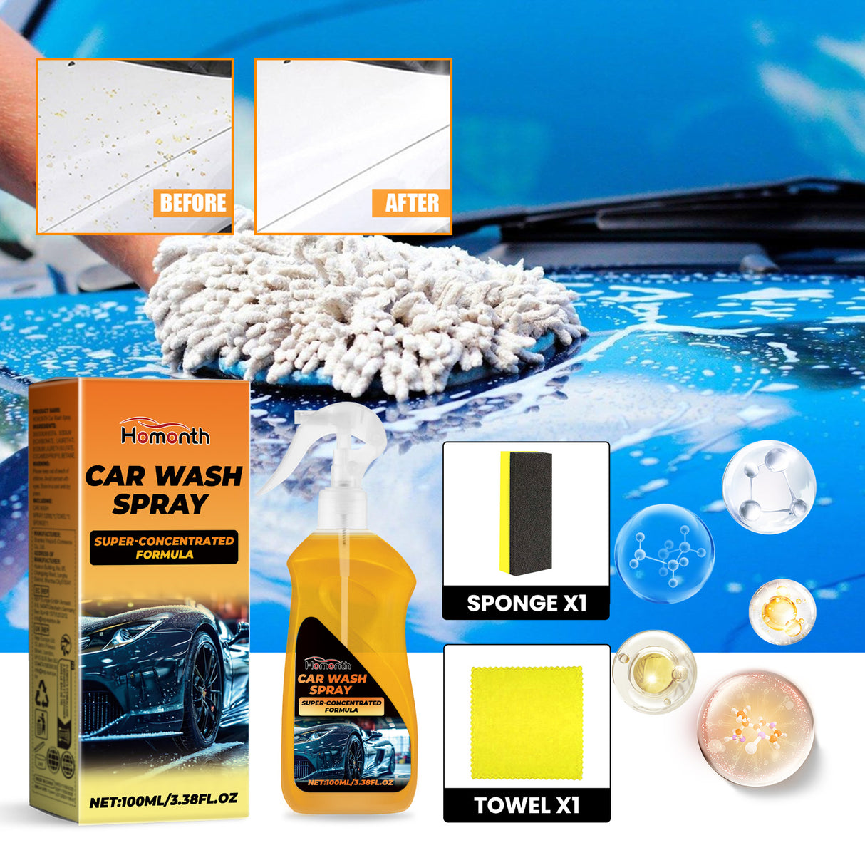 Car Wash Liquid Car Paint Coating Tire Rim Brightening Clean Refurbished Dust Maintenance Cleaner - V.I.P Digital Presence